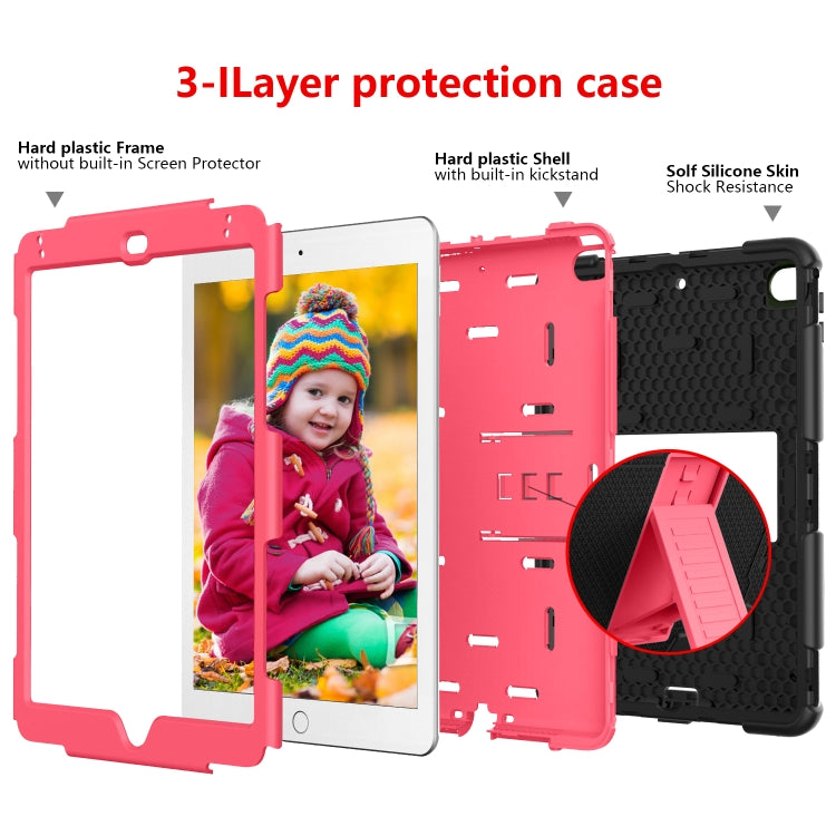 Shockproof Two-color Silicone Protection Shell for iPad Mini 2019 & 4, with Holder