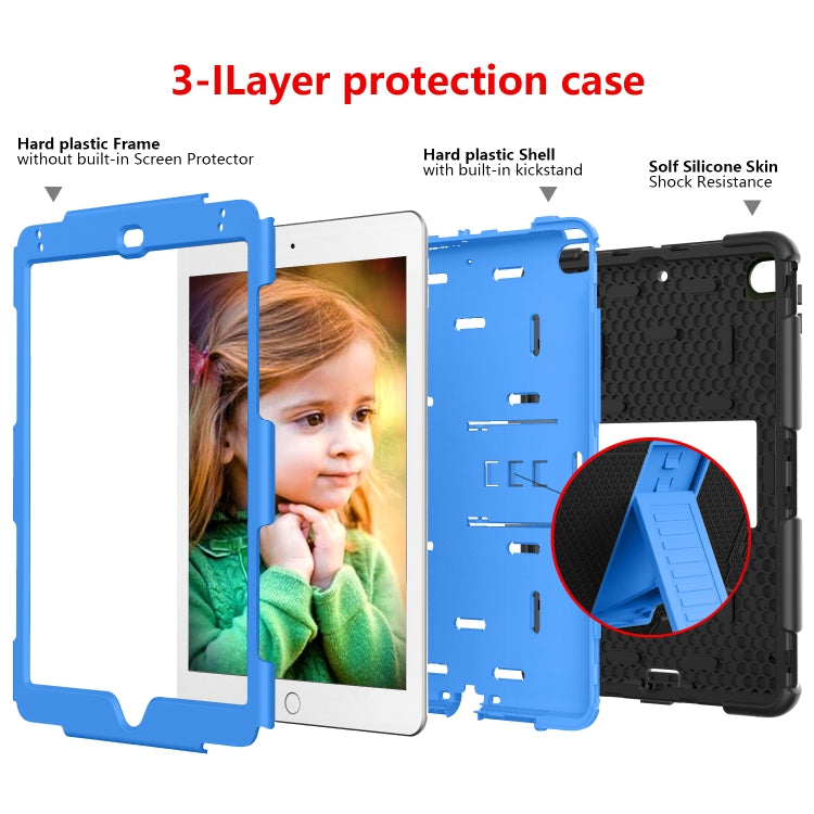 Shockproof Two-color Silicone Protection Shell for iPad Mini 2019 & 4, with Holder