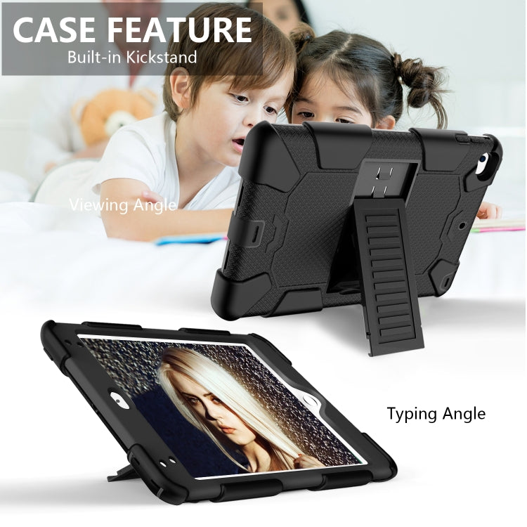 Shockproof Two-color Silicone Protection Shell for iPad Mini 2019 & 4, with Holder