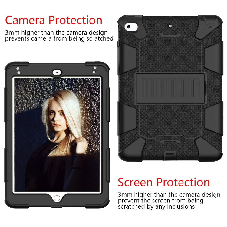 Shockproof Two-color Silicone Protection Shell for iPad Mini 2019 & 4, with Holder