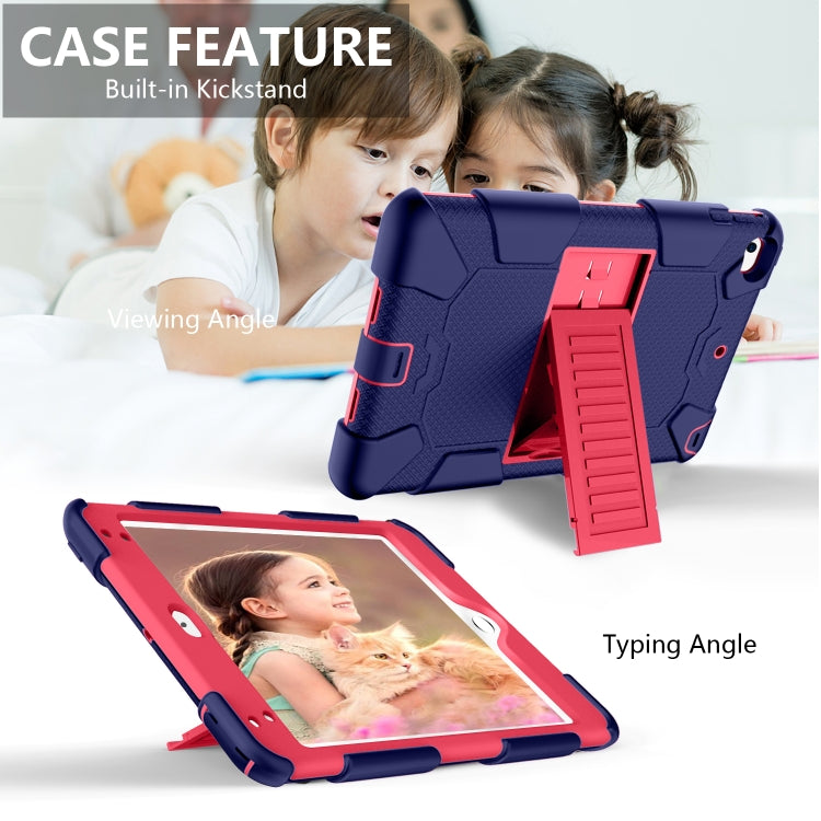 Shockproof Two-color Silicone Protection Shell for iPad Mini 2019 & 4, with Holder