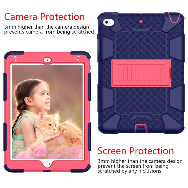 Shockproof Two-color Silicone Protection Shell for iPad Mini 2019 & 4, with Holder