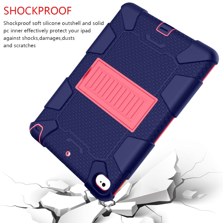 Shockproof Two-color Silicone Protection Shell for iPad Mini 2019 & 4, with Holder