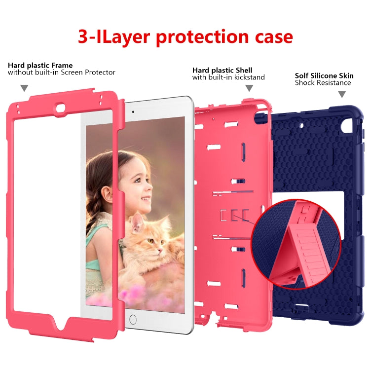 Shockproof Two-color Silicone Protection Shell for iPad Mini 2019 & 4, with Holder