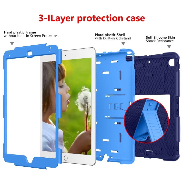 Shockproof Two-color Silicone Protection Shell for iPad Mini 2019 & 4, with Holder