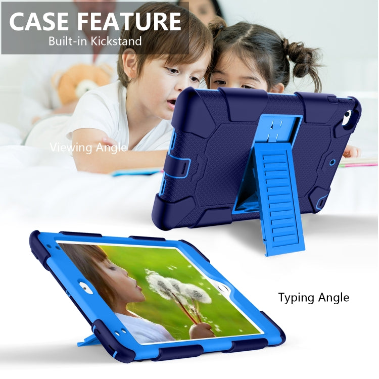 Shockproof Two-color Silicone Protection Shell for iPad Mini 2019 & 4, with Holder