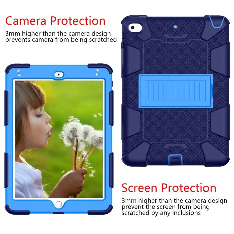 Shockproof Two-color Silicone Protection Shell for iPad Mini 2019 & 4, with Holder