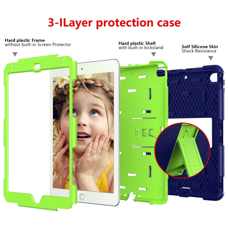 Shockproof Two-color Silicone Protection Shell for iPad Mini 2019 & 4, with Holder