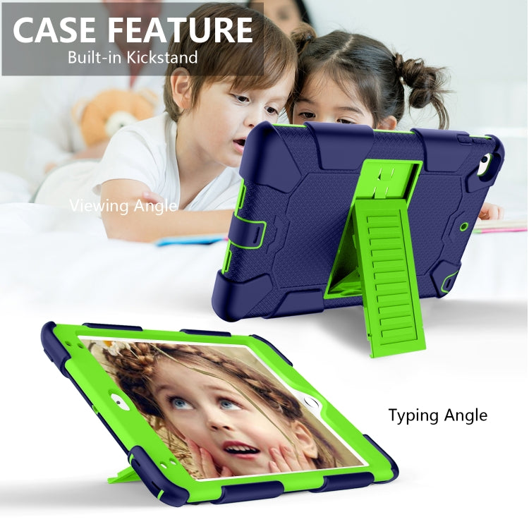 Shockproof Two-color Silicone Protection Shell for iPad Mini 2019 & 4, with Holder