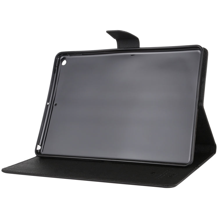 For iPad 10.2 GOOSPERY FANCY DIARY Cross Texture Leather Case with Card Slot & Holder & Wallet
