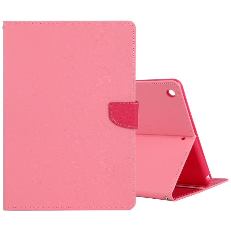 For iPad 10.2 GOOSPERY FANCY DIARY Cross Texture Leather Case with Card Slot & Holder & Wallet