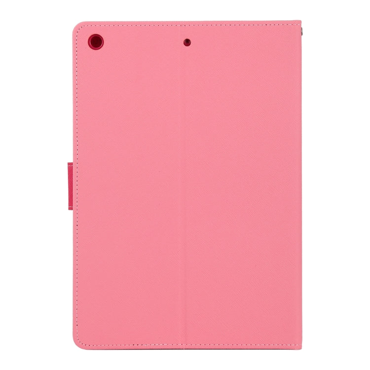 For iPad 10.2 GOOSPERY FANCY DIARY Cross Texture Leather Case with Card Slot & Holder & Wallet