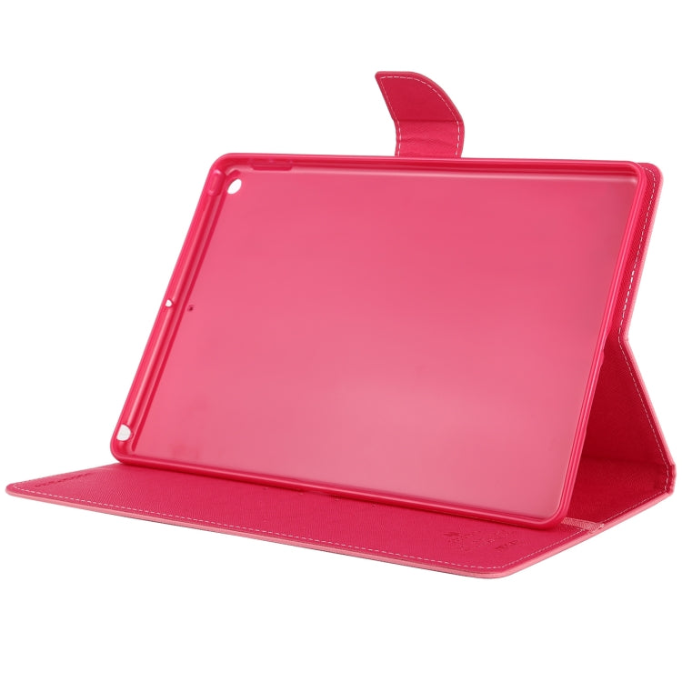 For iPad 10.2 GOOSPERY FANCY DIARY Cross Texture Leather Case with Card Slot & Holder & Wallet
