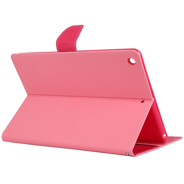 For iPad 10.2 GOOSPERY FANCY DIARY Cross Texture Leather Case with Card Slot & Holder & Wallet