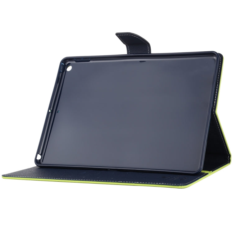 For iPad 10.2 GOOSPERY FANCY DIARY Cross Texture Leather Case with Card Slot & Holder & Wallet