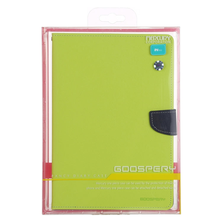 For iPad 10.2 GOOSPERY FANCY DIARY Cross Texture Leather Case with Card Slot & Holder & Wallet