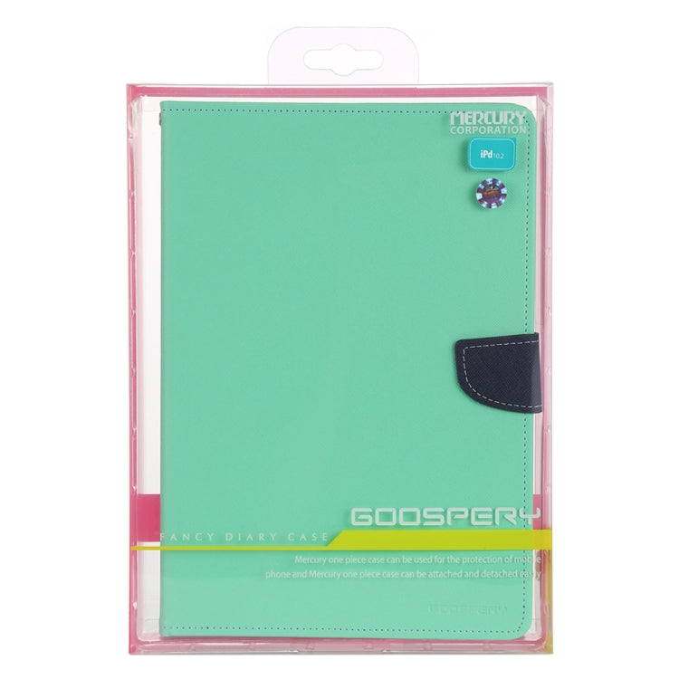 For iPad 10.2 GOOSPERY FANCY DIARY Cross Texture Leather Case with Card Slot & Holder & Wallet