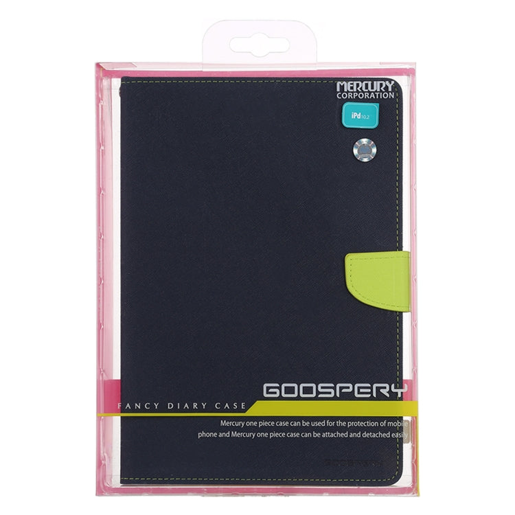 For iPad 10.2 GOOSPERY FANCY DIARY Cross Texture Leather Case with Card Slot & Holder & Wallet