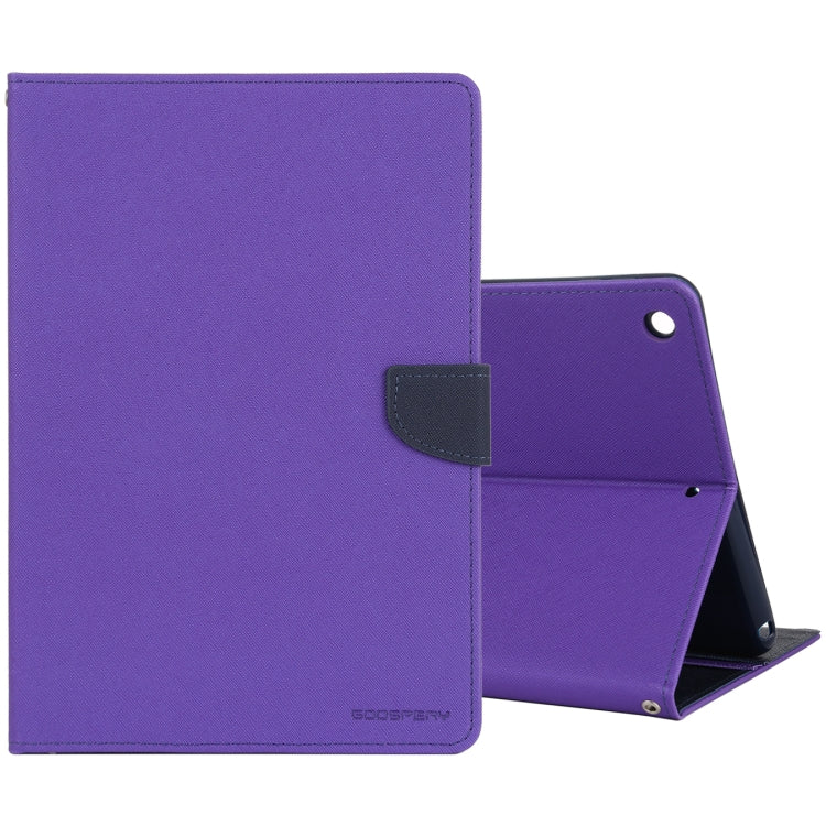 For iPad 10.2 GOOSPERY FANCY DIARY Cross Texture Leather Case with Card Slot & Holder & Wallet