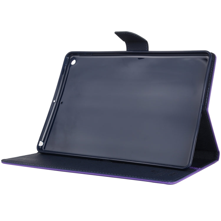 For iPad 10.2 GOOSPERY FANCY DIARY Cross Texture Leather Case with Card Slot & Holder & Wallet