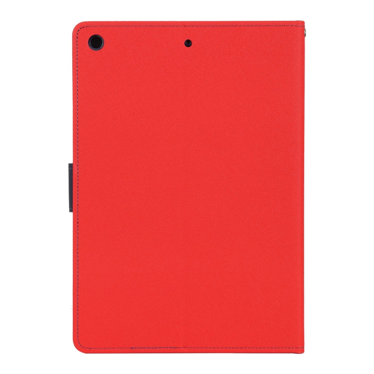 For iPad 10.2 GOOSPERY FANCY DIARY Cross Texture Leather Case with Card Slot & Holder & Wallet