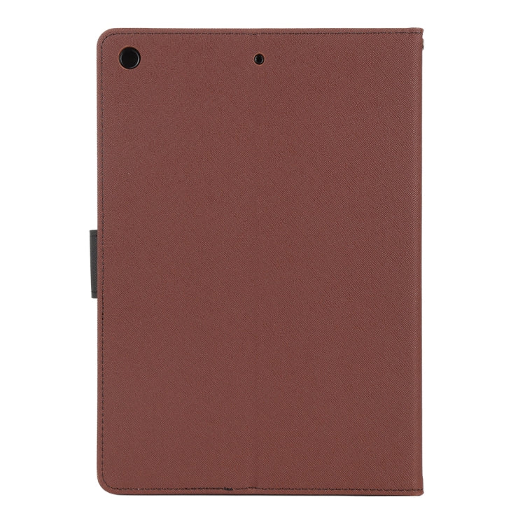 For iPad 10.2 GOOSPERY FANCY DIARY Cross Texture Leather Case with Card Slot & Holder & Wallet