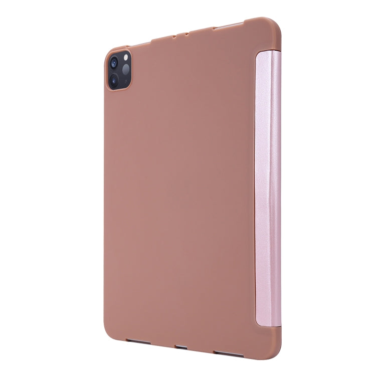For iPad Pro 11 (2020) PC + PU Leather Tablet Case with Three-folding Holder