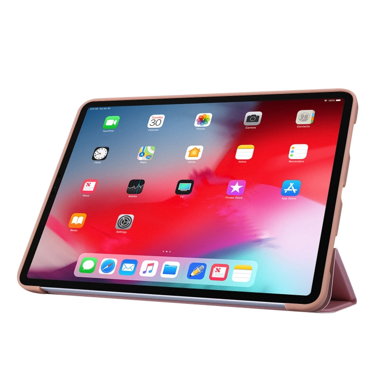 For iPad Pro 11 (2020) PC + PU Leather Tablet Case with Three-folding Holder