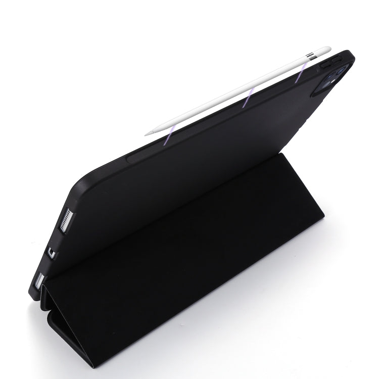 For iPad Pro 11 (2020) PC + PU Leather Tablet Case with Three-folding Holder