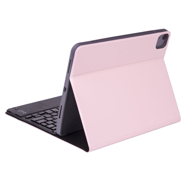 X-11BC Skin Plain Texture Detachable Bluetooth Keyboard Tablet Case for iPad Pro 11 inch 2020 / 2018, with Touchpad & Pen Slot