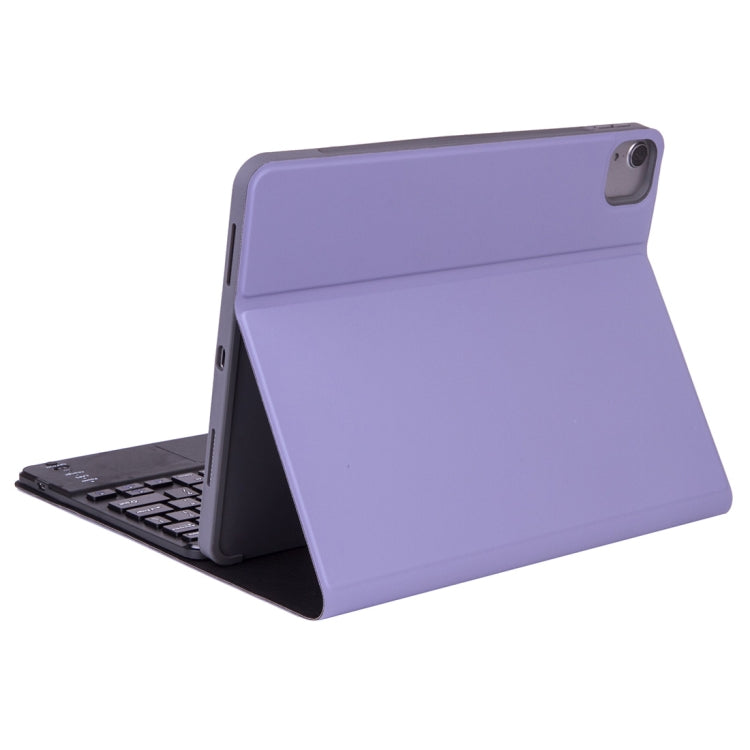 X-11BC Skin Plain Texture Detachable Bluetooth Keyboard Tablet Case for iPad Pro 11 inch 2020 / 2018, with Touchpad & Pen Slot