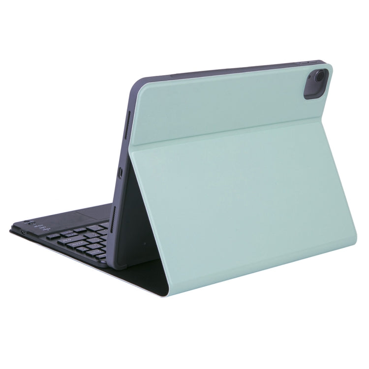 X-11BCS Skin Plain Texture Detachable Bluetooth Keyboard Tablet Case for iPad Pro 11 inch 2020 / 2018, with Touchpad & Pen Slot & Backlight
