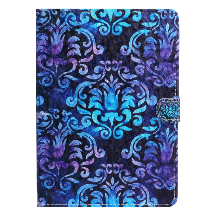 For iPad 11 Pro (2020) Painted Flower Totem Car Line TPU Horizontal Flip Leather Tablet Case with Holder & Card Slot & Sleep / Wake-up Function