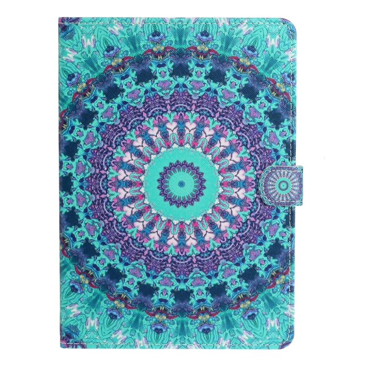 For iPad 11 Pro (2020) Painted Flower Totem Car Line TPU Horizontal Flip Leather Tablet Case with Holder & Card Slot & Sleep / Wake-up Function