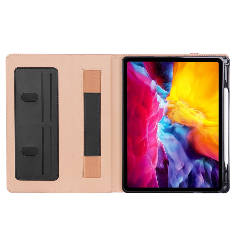 For iPad Pro 11 (2020) Retro Texture PU + TPU Horizontal Flip Leather Tablet Case with Holder & Card Slots & Hand Strap