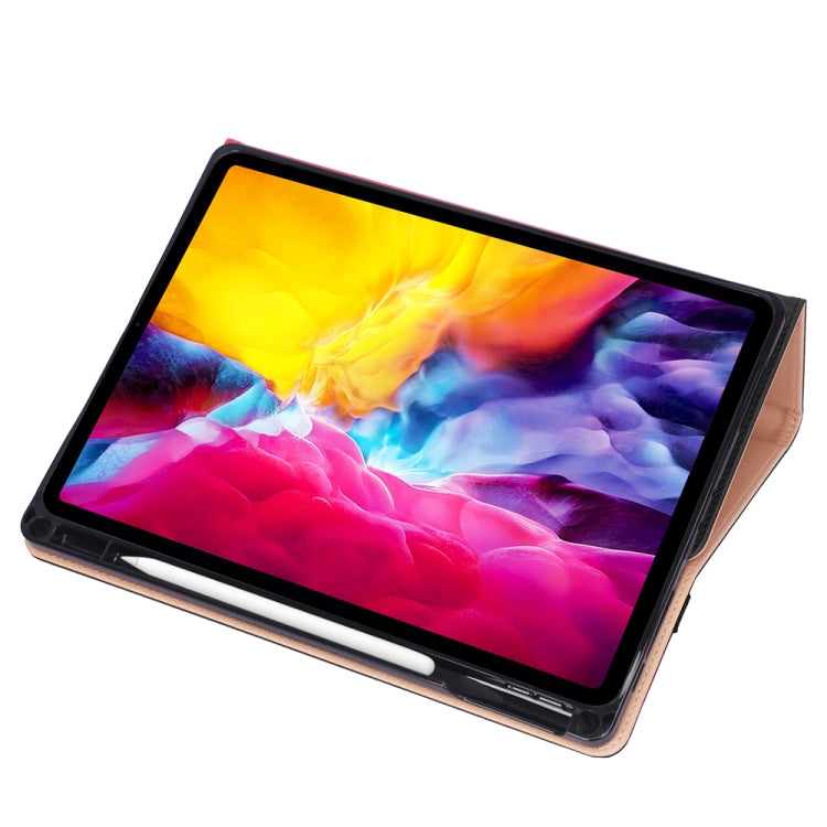 For iPad Pro 11 (2020) Retro Texture PU + TPU Horizontal Flip Leather Tablet Case with Holder & Card Slots & Hand Strap