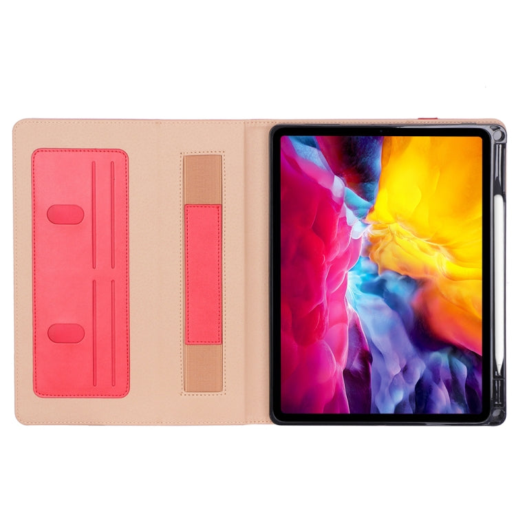 For iPad Pro 11 (2020) Retro Texture PU + TPU Horizontal Flip Leather Tablet Case with Holder & Card Slots & Hand Strap