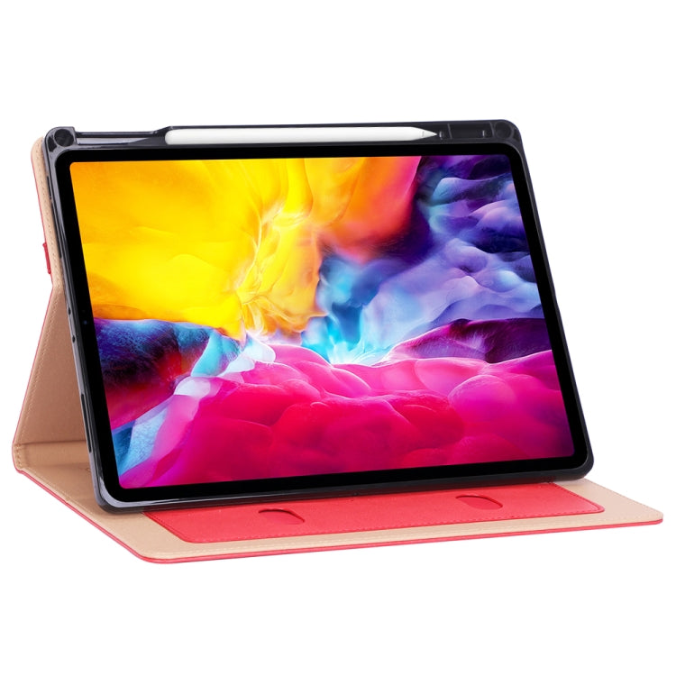 For iPad Pro 11 (2020) Retro Texture PU + TPU Horizontal Flip Leather Tablet Case with Holder & Card Slots & Hand Strap