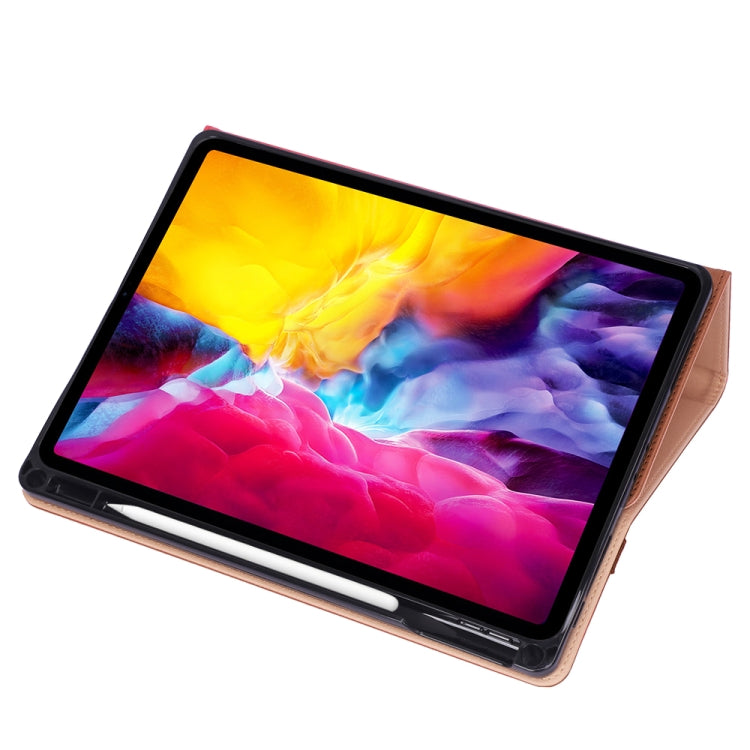 For iPad Pro 11 (2020) Retro Texture PU + TPU Horizontal Flip Leather Tablet Case with Holder & Card Slots & Hand Strap