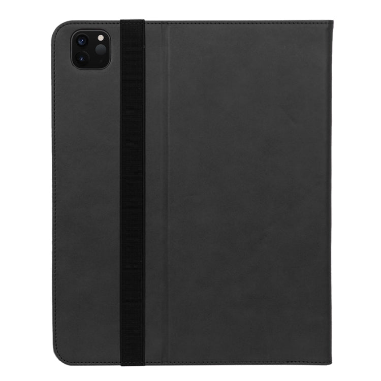 For iPad Pro 12.9 (2020) Retro Texture PU + TPU Horizontal Flip Leather Tablet Case with Holder & Card Slots & Hand Strap