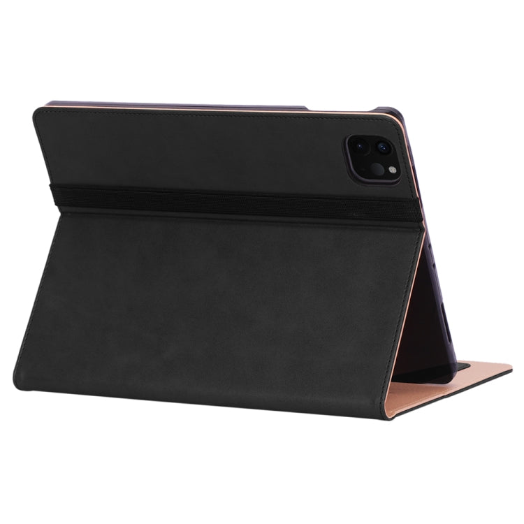 For iPad Pro 12.9 (2020) Retro Texture PU + TPU Horizontal Flip Leather Tablet Case with Holder & Card Slots & Hand Strap