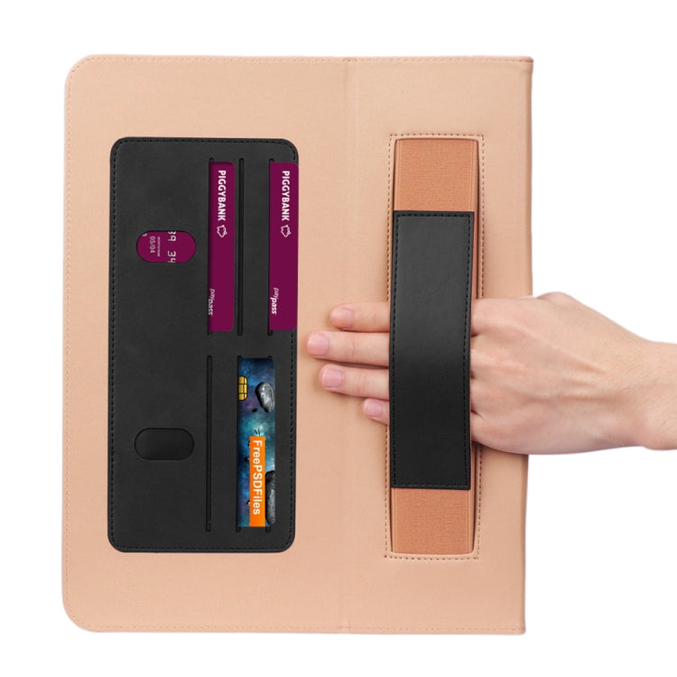 For iPad Pro 12.9 (2020) Retro Texture PU + TPU Horizontal Flip Leather Tablet Case with Holder & Card Slots & Hand Strap