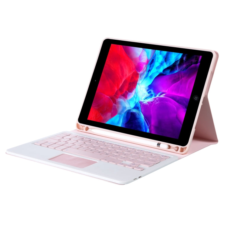 YT11B-A Detachable Candy Color Bluetooth Keyboard Leather Tablet Case with Touch Pad & Pen Slot & Holder for iPad Pro 11 inch 2021