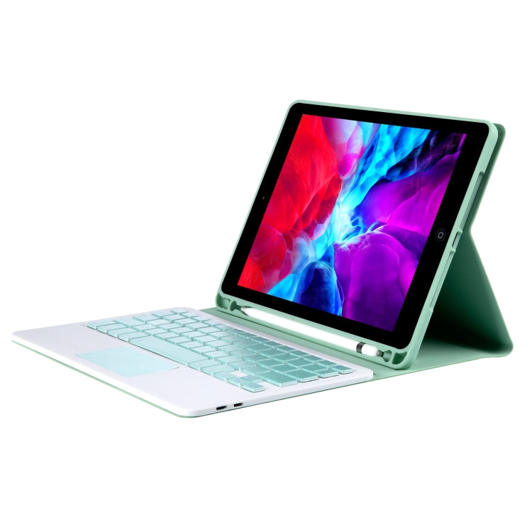 YT11B-A Detachable Candy Color Bluetooth Keyboard Leather Tablet Case with Touch Pad & Pen Slot & Holder for iPad Pro 11 inch 2021