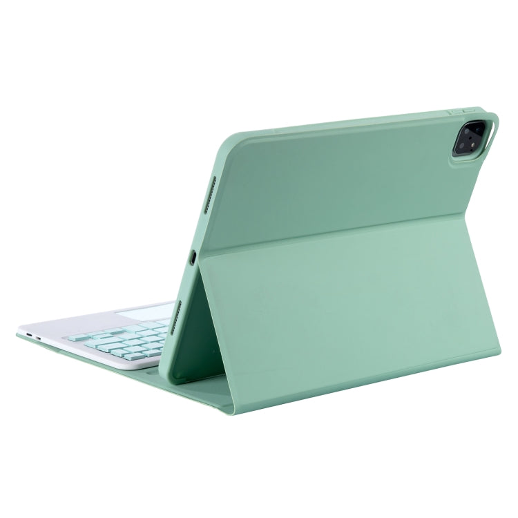 YT11B-A Detachable Candy Color Bluetooth Keyboard Leather Tablet Case with Touch Pad & Pen Slot & Holder for iPad Pro 11 inch 2021