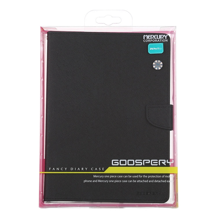 For iPad Pro 11 2020 GOOSPERY FANCY DIARY Cross Texture Leather Tablet Case with Holder & Card slots & Wallet