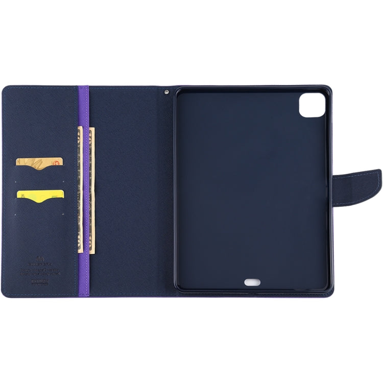 For iPad Pro 11 2020 GOOSPERY FANCY DIARY Cross Texture Leather Tablet Case with Holder & Card slots & Wallet