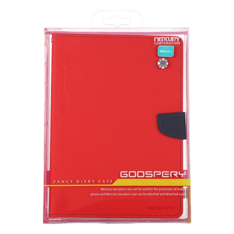 For iPad Pro 11 2020 GOOSPERY FANCY DIARY Cross Texture Leather Tablet Case with Holder & Card slots & Wallet