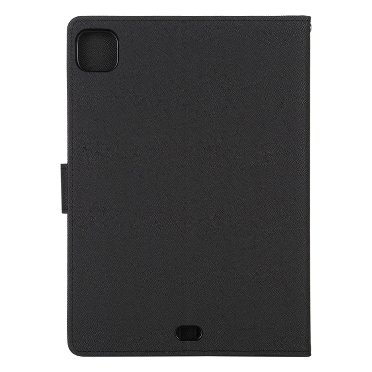 For iPad Pro 12.9 2020 GOOSPERY FANCY DIARY Cross Texture Leather Tablet Case with Holder & Card slots & Wallet