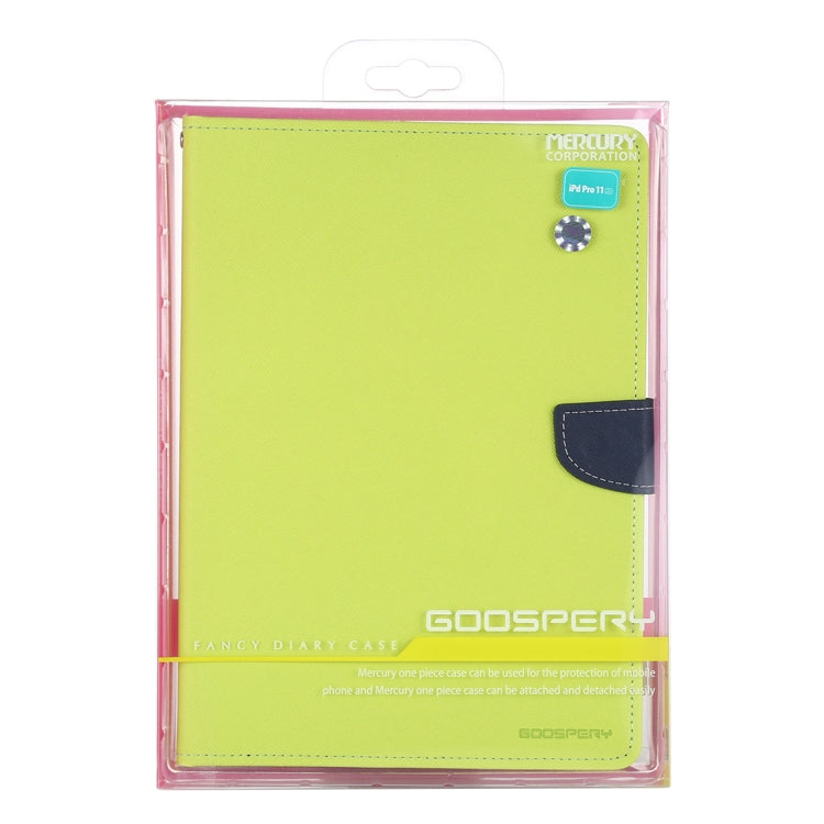 For iPad Pro 12.9 2020 GOOSPERY FANCY DIARY Cross Texture Leather Tablet Case with Holder & Card slots & Wallet